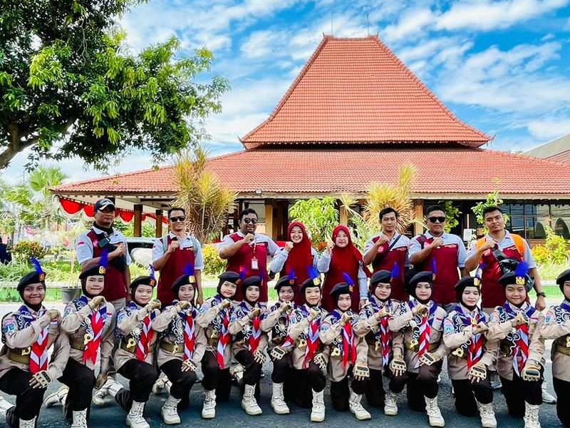 SDN 1 GUDANG MERAIH JUARA  1 GERAK JALAN TINGKAT KABUPATEN