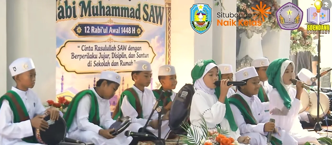 PERINGATAN MAULID NABI MUHAMMAD SAW DI SDN 1 GUDANG